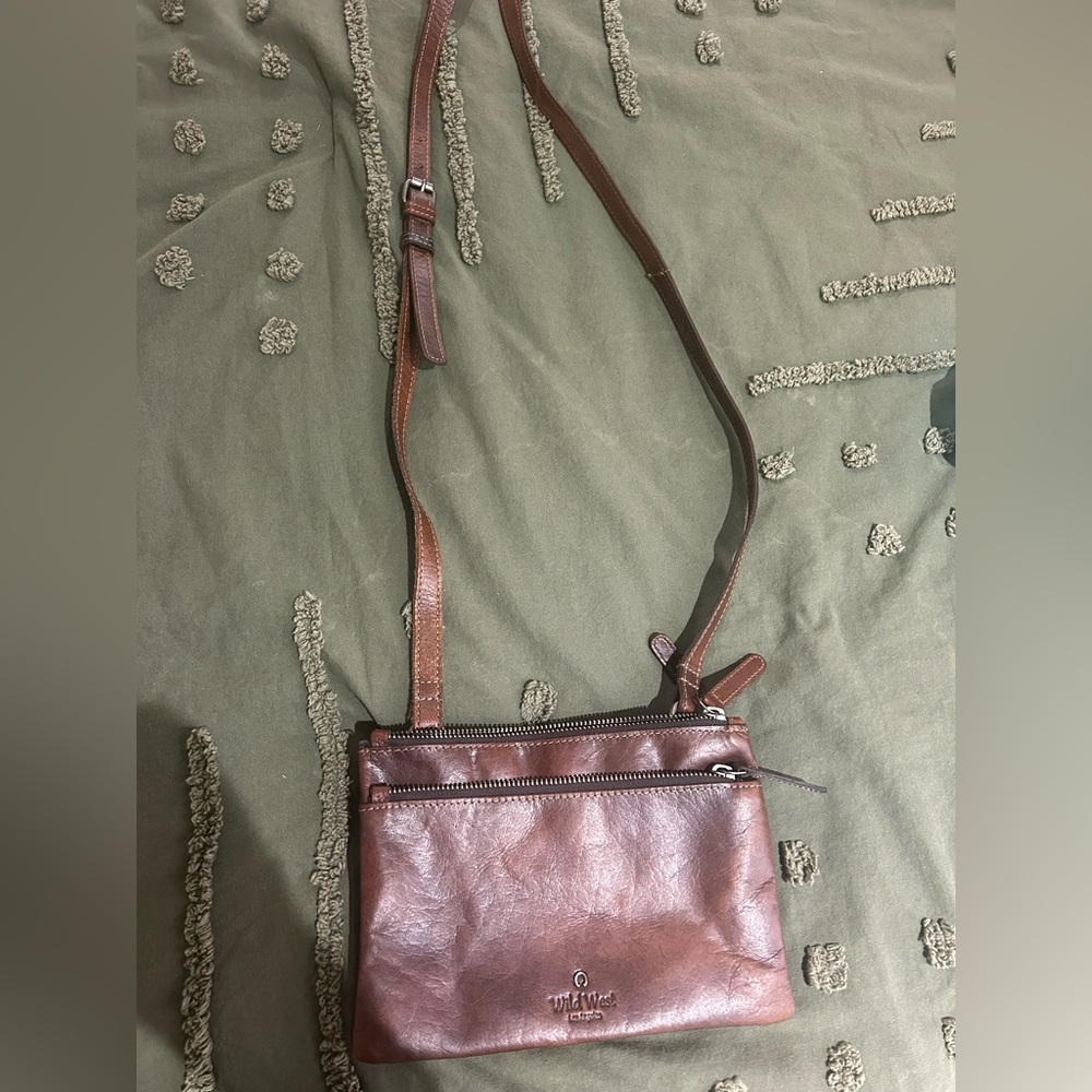 William Rast Metallic Brown Belt Bag